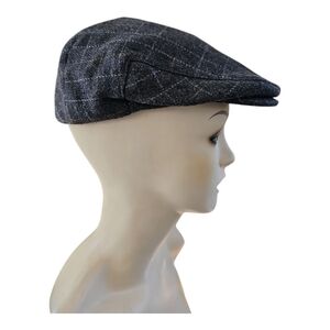 Brixton Plaid Wool-Blend Newsboy Cap Hat - Adult Unisex - Size Small